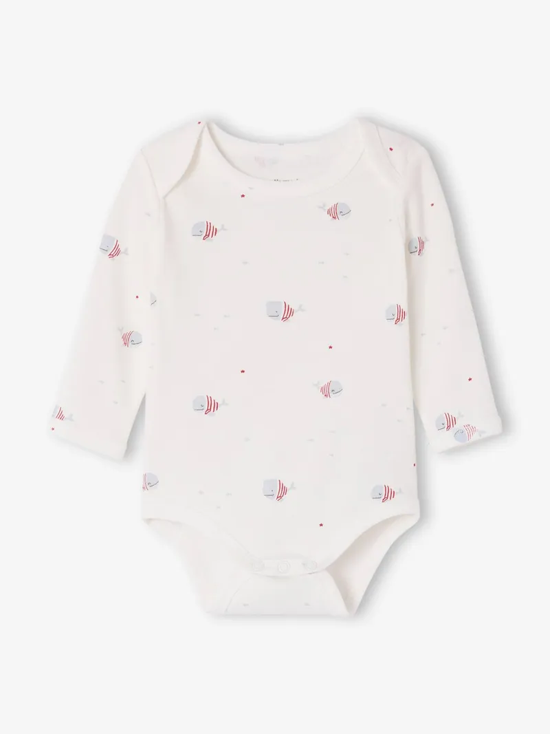 Vertbaudet 5er-Pack Baby Langarm-Bodys, Blau, – Produktbild 2 von 4
