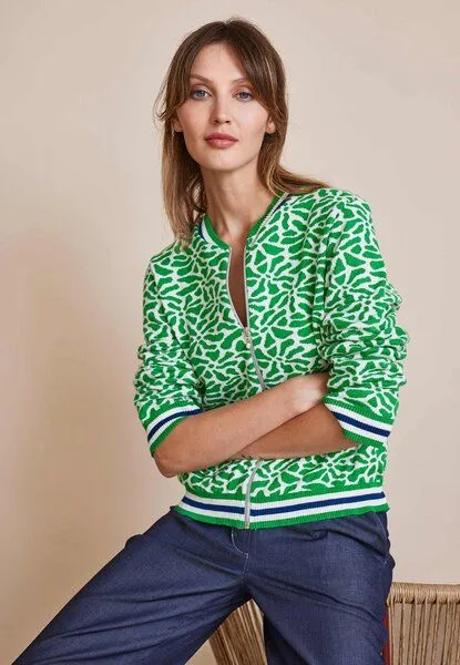 LANA Organic LANA Organic Strickjacke für Damen, Modell Alsora, Alsora island green, – Produktbild 1 von 4