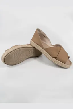 Will's Vegan Store Will's Vegan Store Damen vegan Sandalen Espadrille Tan Canvas – Produktbild 1 von 1