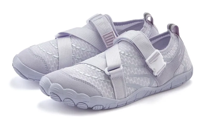 VENICE BEACH VENICE BEACH Badelatsche, Badeschuhe, Badeschlappe, Barfußschuh, leichter Slipper Aquaschuh Wasserschuh schnelltrocknend mit ultraleichter Sohle VEGAN, Lila, – Produktbild 2 von 5