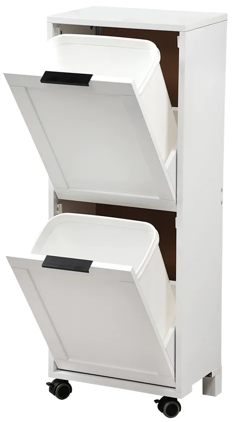 Kesper KESPER Universalschrank mit Trennsystem weiß 24 x 36 x 94 cm, Weiß, – Produktbild 1 von 4