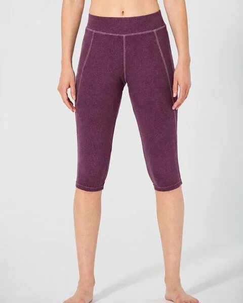 HempAge HempAge Yoga Leggins Hanf/Biobaumwolle, Purple (lila), – Produktbild 2 von 4