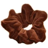 Frija Omina Frija Omina Scrunchies Nickisamt einzeln - Haargummi, Braun, – Produktbild 1 von 1