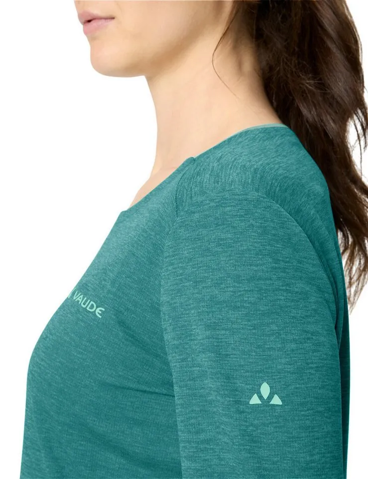 Vaude Vaude T-Shirt Women's Essential LS T-Shirt (1-tlg) schnelltrocknendes und funktionelles Shirt, Grün, – Produktbild 4 von 4