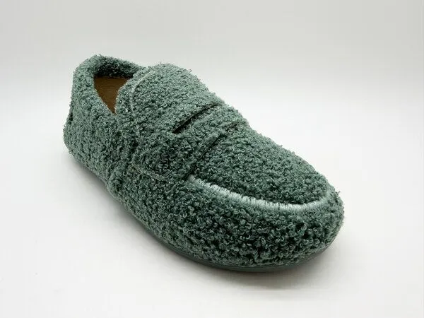 thies thies 1856 ® Rec Teddy Loafer aus rec. Kunstfell, Petrol, – Produktbild 3 von 4
