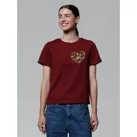 watapparel watapparel T-Shirt Frauen Gartenliebe, Burgundy, – Produktbild 1 von 1