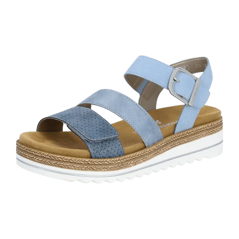 Remonte Remonte Sandale für Damen, blau, Größe 45 EU, Blau, – Produktbild 1 von 7