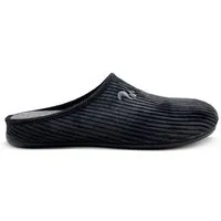 thies Veganer "thies ® Eco Cord Slipper" aus zertifiziertem recyceltem PES Cord, Dark grey (dunkel grau), – Produktbild 1 von 1