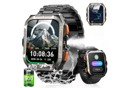 Blackview Blackview GPS Smartwatch Herren mit 900mAh, LED Taschenlampen, 60 Tage Standby Smartwatch (1.91 Zoll, iOS&Android&HarmonyOS) Packung, 3xRiemen (Metallarmband+Silikonarmband+Geflochtenesband) und Ladekabel – Produktbild 1 von 1