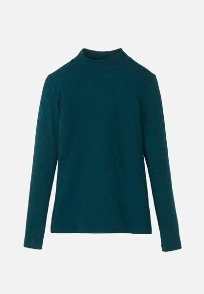 recolution Damen Rib Longsleeve aus Lenzing ECOVERO Mix - CRASSULA - recolution, Deep lake blue (blau), – Produktbild 1 von 1
