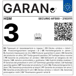 Hsm Hsm Aktenvernichter 'SECURIO AF500', Partikelschnitt 4,5 x 30 mm – Produktbild 1 von 1