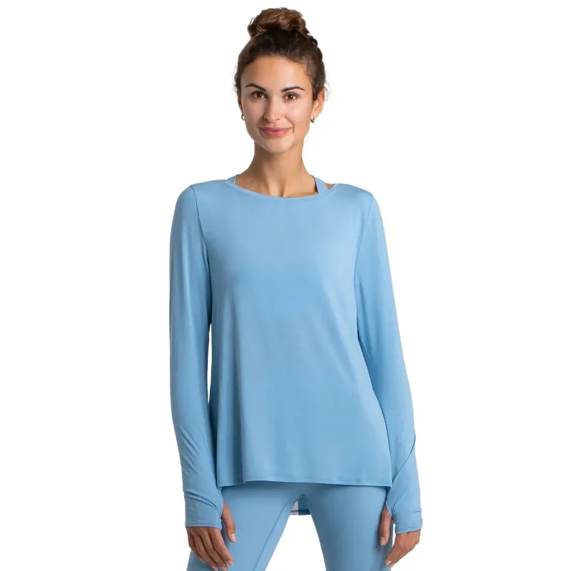 AchievePrime Langarmtrikot für Damen AchievePrime Wave, Bleu, – Produktbild 1 von 1