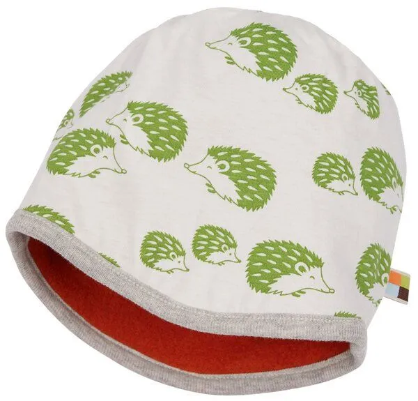 loud + proud loud + proud Baby & Kinder Mütze Wollfleece, GOTS-zertifiziert, Terracotta(orange), – Produktbild 2 von 3