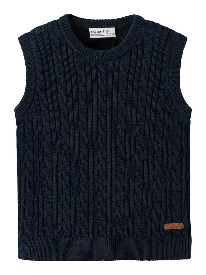 name it name it Pullunder NMMROMAN KNIT SLIPOVER, Blau, – Produktbild 1 von 4