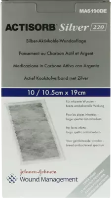 Solventum Germany ACTISORB 220 Silver 10,5x19 cm steril Kompressen 10 St Kompressen – Produktbild 1 von 1