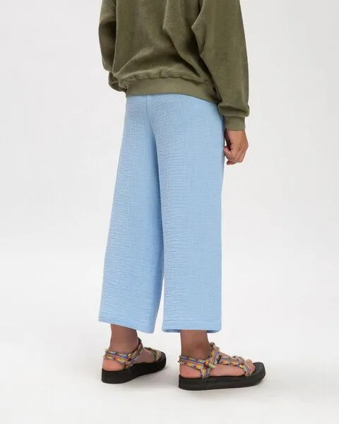 MATONA Matona Lockere Musselinhose für Kinder / Lounge Pants, Powder blue, – Produktbild 2 von 4