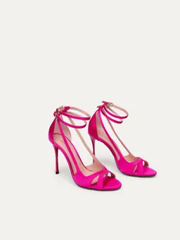 BIKKOU BIKKOU Damen vegan Sandalen Dancing In The Club Fuchsia – Produktbild 1 von 1