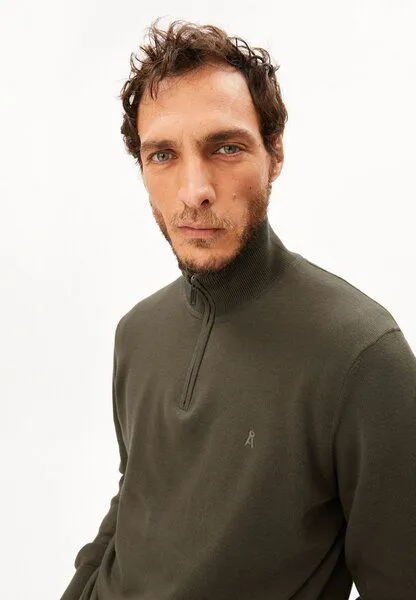 ARMEDANGELS ARMEDANGELS FAABES Herren Pullover aus Bio-Baumwolle, Dark earth, – Produktbild 3 von 4