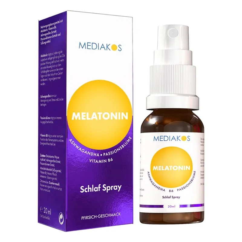 Mediakos Melatonin Ashwagandha Mediakos Schlaf Spray Vegan – Produktbild 2 von 3