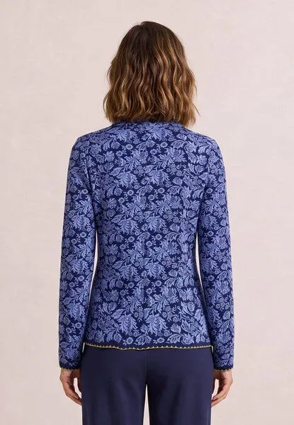 LANA Organic LANA Organic Strickjacke, Modell Jolie, Ashley marine - persian jewel, – Produktbild 4 von 4