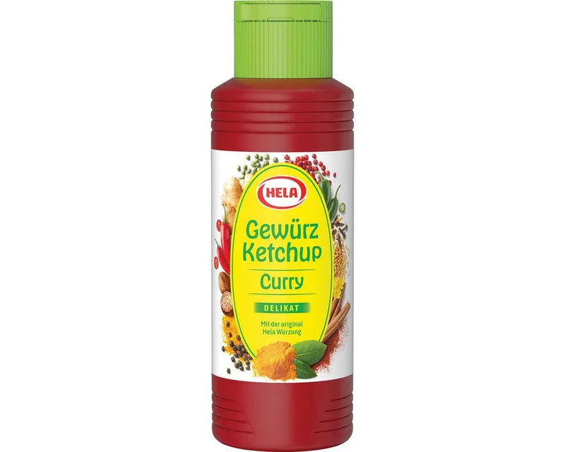 HELA Saucen, Hela Gewürz Ketchup Curry delikat mit dem grünen Deckel 300ml – Produktbild 1 von 1