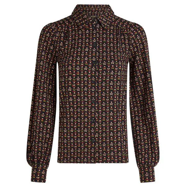 king louie king louie Bluse Carina, Jangle black (schwarz), – Produktbild 1 von 4
