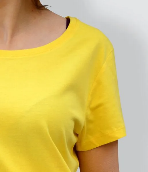 little kiwi little kiwi Damen T-Shirt, "In der Savanne", Gelb, – Produktbild 3 von 3