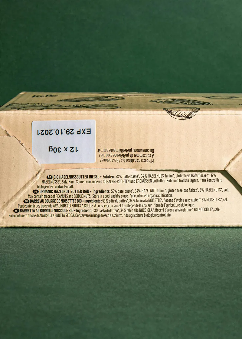 KoRo Bio Nut Butter Bar Hazelnut 30 g – Produktbild 4 von 5