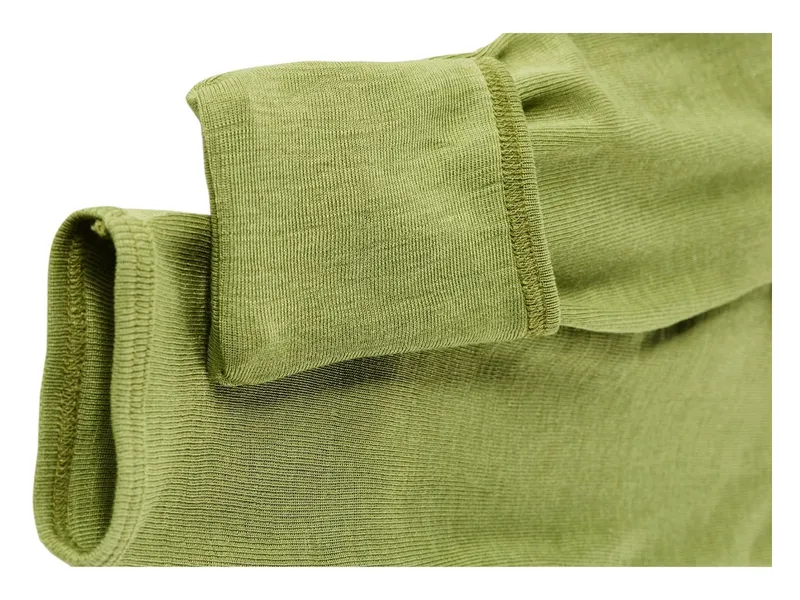 Cosilana Cosilana Baby Hose mit Kratzschutz Wolle Seide grün Gr.62/68, Grün, – Produktbild 2 von 2