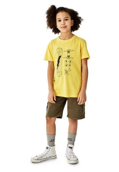 Band of Rascals Band of Rascals Skate Parts T-Shirt, Yellow, – Produktbild 3 von 4