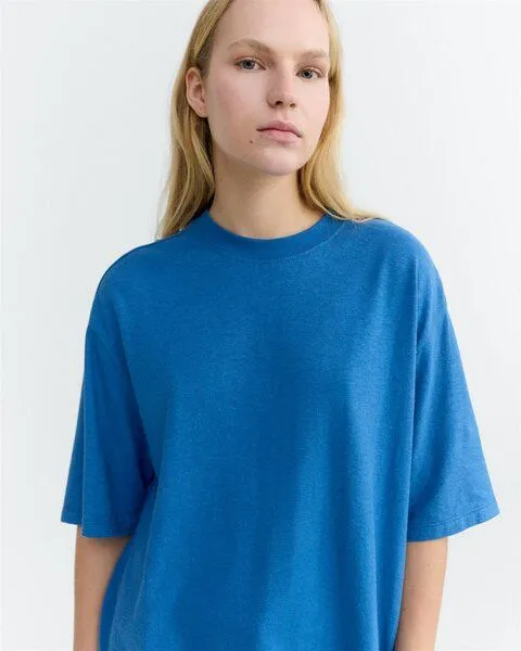 thinking mu thinking mu Hanf T-Shirt Modell: Lena, Light cobalt (blau), – Produktbild 1 von 4