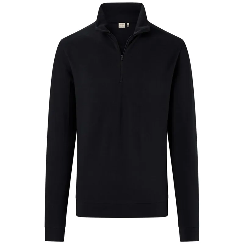 HAKRO HAKRO Zip-Longsleeve Piquè ECO #535 Gr. M schwarz – Produktbild 1 von 1