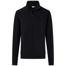 HAKRO HAKRO Zip-Longsleeve Piquè ECO #535 Gr. M schwarz – Produktbild 1 von 1