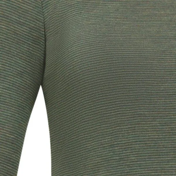 Jalfe Jalfe Longsleeve Wolle fein geringelt melange, Rose, – Produktbild 5 von 6