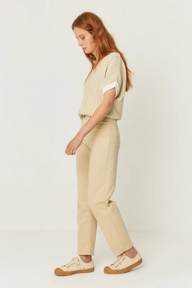 SKFK SKFK Damen vegan Hose Ania Beige, Beige, – Produktbild 1 von 2