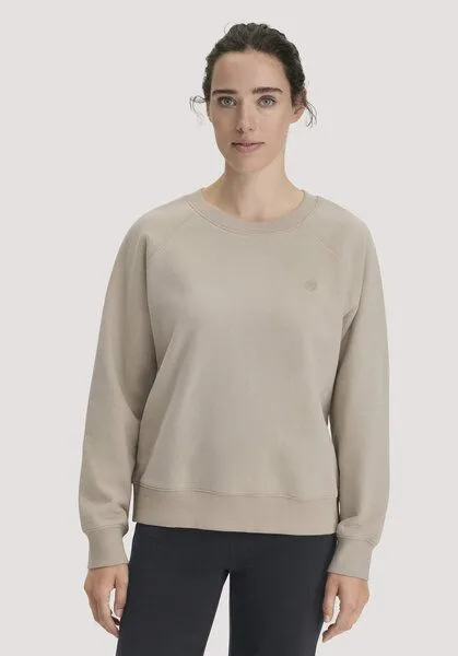 hessnatur hessnatur Sweatshirt Relaxed aus Bio-Baumwolle mit recycelter Baumwolle, Perlmutt, – Produktbild 1 von 4