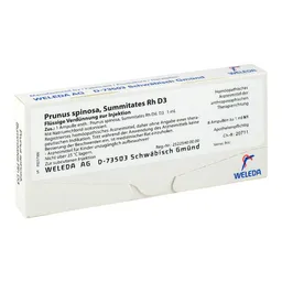 Weleda Prunus Spinosa Summitates Rh D3 Ampullen – Produktbild 1 von 1