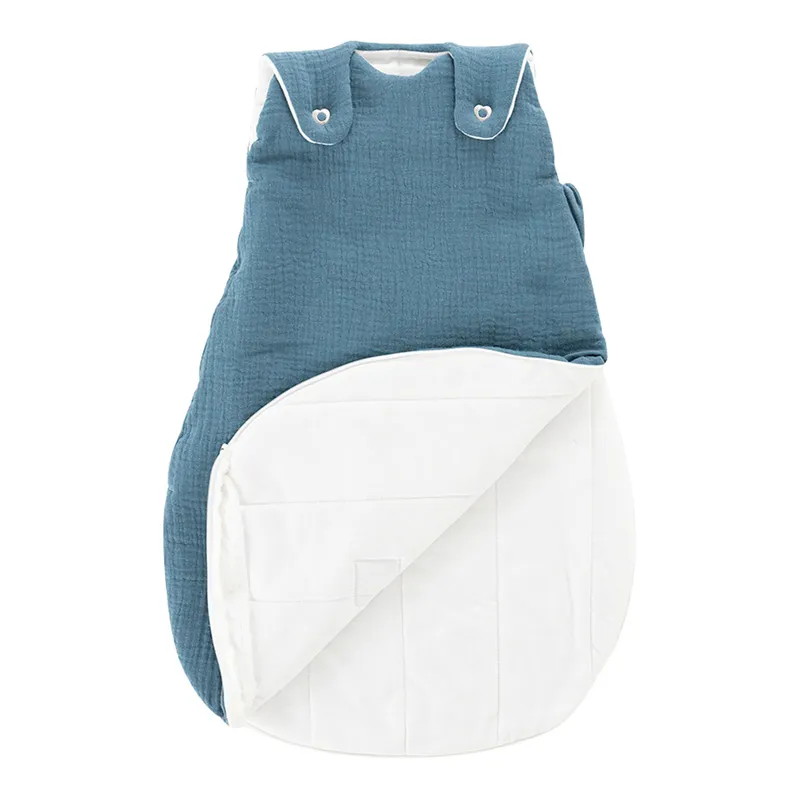 Träumeland Träumeland Ganzjahresschlafsack Liebmich Baumwollmusselin 2.5 TOG, Denim, – Produktbild 1 von 3