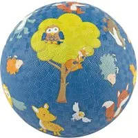 sigikid sigikid Kinderball Naturkautschuk Waldtiere blau Durchmesser ca. 17 cm – Produktbild 1 von 1