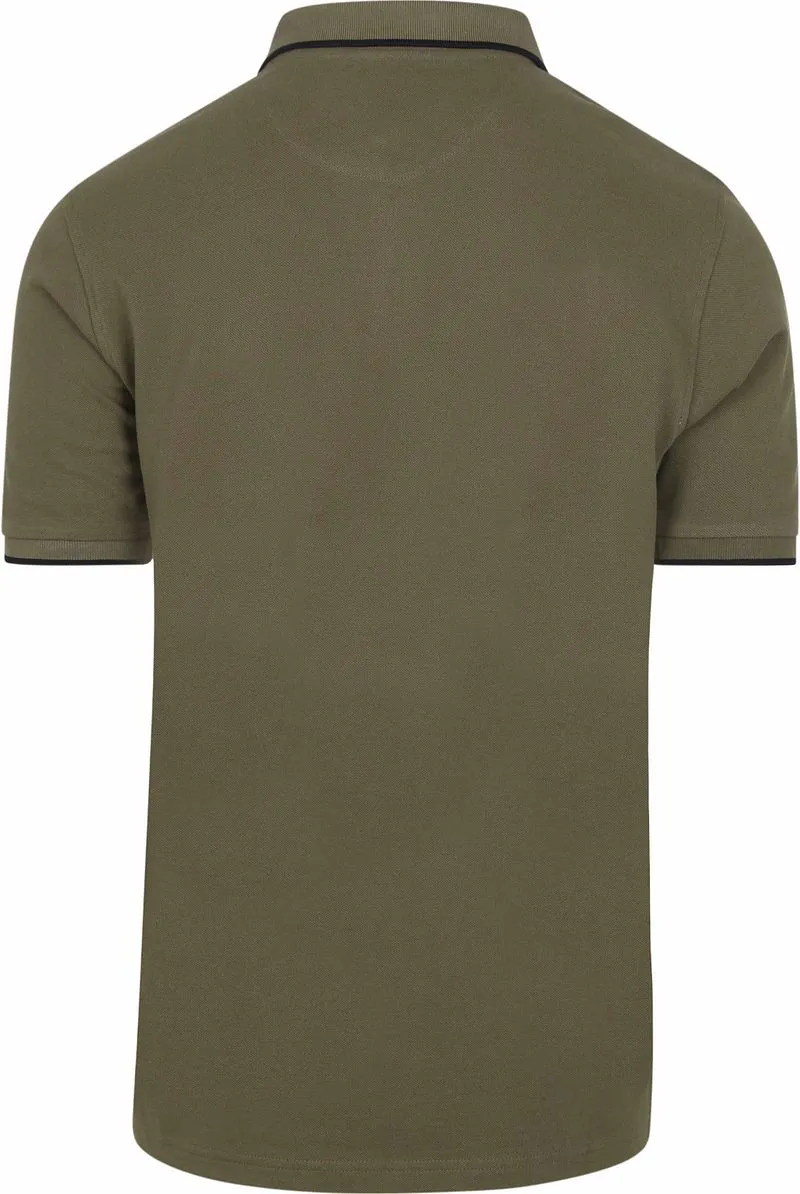Suitable Suitable Respect Poloshirt Tip Ferry Olivgrün - Größe L, Dunkelgrün, – Produktbild 1 von 5