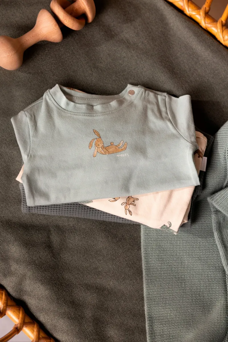 Noppies Newborn Langarmshirt, Gruen, – Produktbild 2 von 6