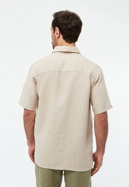 Givn Berlin Givn Berlin Kurzarm-Hemd Koda, Oat beige linen, – Produktbild 2 von 4