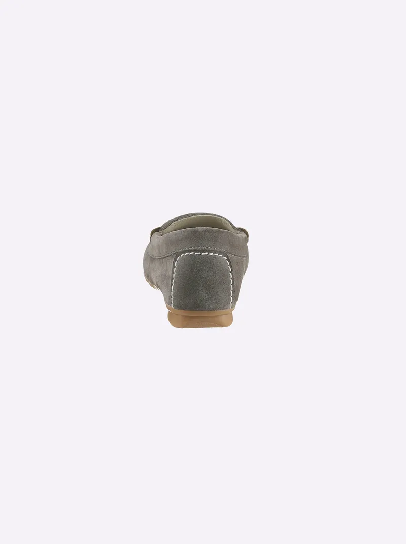 heine Mokassin grau, Grau, – Produktbild 3 von 3