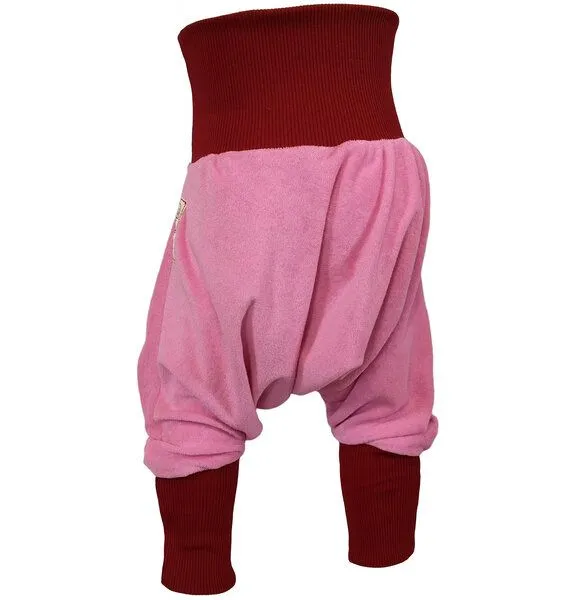 liebewicht liebewicht Bio Yogahose Pumphose aus rosa Frottee mit Bündchen nach Wahl, Rose, – Produktbild 4 von 8