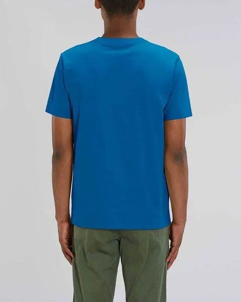 YTWOO YTWOO Herren schweres Bio T-Shirt. Männer Premium Basic Shirt. Heavy Cotton, Royalblau, – Produktbild 3 von 4