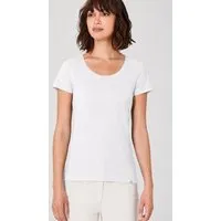 HempAge HempAge Damen T-Shirt mit Rollsaum Hanf/Bio-Baumwolle, White, – Produktbild 1 von 1