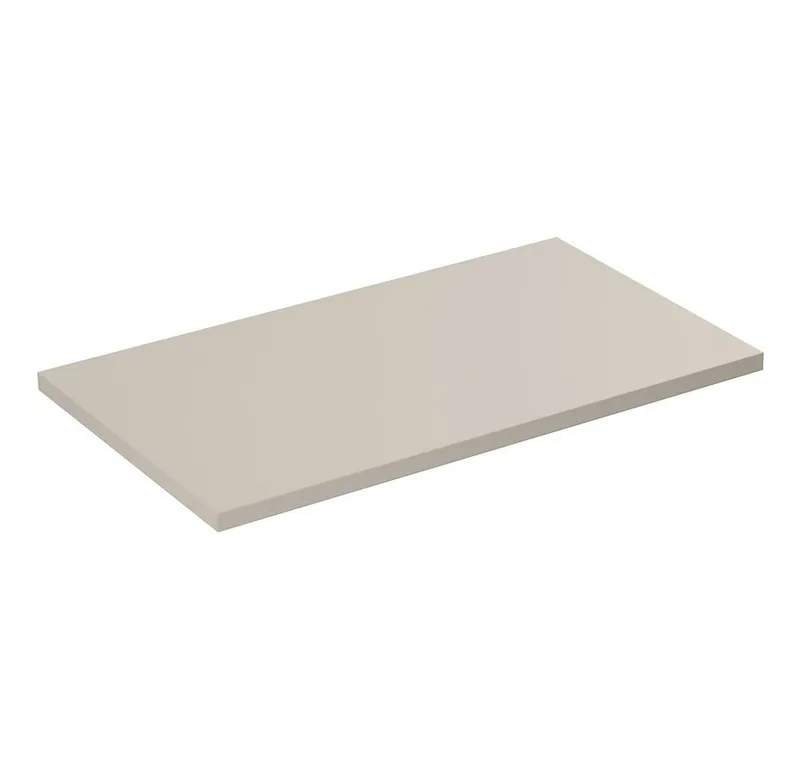 Lomadox Waschtisch DURANGO-56, 80 cm breit, Keramikwaschbecken, kaschmir, 2 Schubladen, Braun, – Produktbild 4 von 5