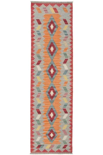 Rugtales Kelim Gashgai „Rugtales“ aus Schurwolle, Orange, – Produktbild 7 von 8