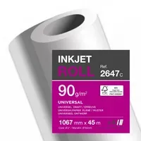 Clairefontaine Clairefontaine Inkjetplotterpapier Inkjet Universal 90 g/m² 4 Rl./Pack. – Produktbild 2 von 2