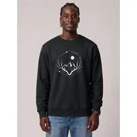 watapparel watapparel Sweatshirt Unisex Wanderlust at night, Black, – Produktbild 1 von 1